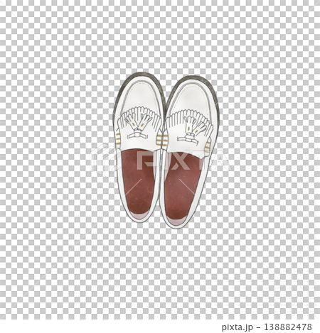 Illustration of women's loafers Illustration of women's loafers 138882478
