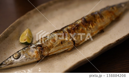 秋刀魚の塩焼き 秋刀魚の塩焼き 138884208