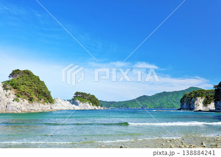 岩手県　青空の浄土ヶ浜 138884241