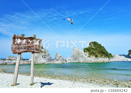 岩手県　青空の浄土ヶ浜 138884242