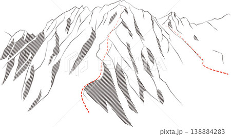 奥穂高岳　ルート 138884283