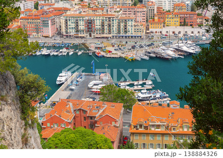 Yachts and pleasure boats in the old port of Nice. Yachts and pleasure boats in the old port of Nice. 138884326