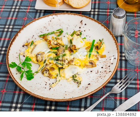 Popular breakfast of Spanish cuisine is Revuelto 138884892