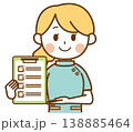 チェックリストを持って説明する薬剤師の女性のイラスト 138885464