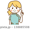 ポイントを説明する薬剤師の女性のイラスト 138885508