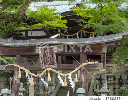 鐸比古鐸比賣神社の鳥居と拝殿 鐸比古鐸比賣神社の鳥居と拝殿 138885544