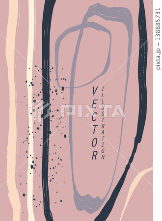 Abstract trendy universal artistic banner template. Vector illustration. 138885731