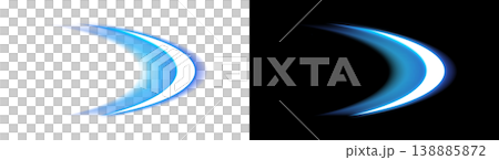 Blue light curve and Swoosh background material (transparent background/black background) Blue light curve and Swoosh background material (transparent background/black background) 138885872