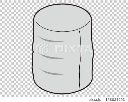 4本収納タイヤカバーのイラスト（アイソメトリック図） 138885908