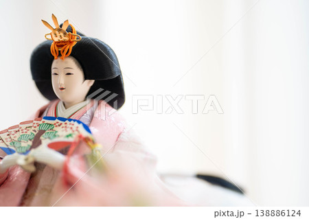雛人形のお雛様(女雛)／ひな祭り・桃の節句の日本伝統行事 138886124