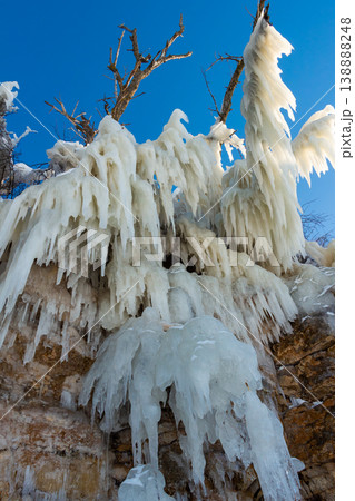 Icicles on the rocks Icicles on the rocks 138888248