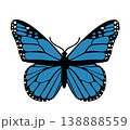 Butterfly. Vector illustration design 138888559