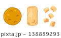 煎餅・おかき・あられ　イラストのセット 138889293