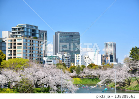 皇居　千鳥ヶ淵の桜 138889363