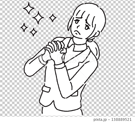 An illustration of a businesswoman with her hands clasped in prayer. An illustration of a businesswoman with her hands clasped in prayer. 138889521