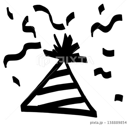 This is an illustration of a birthday hat. This is an illustration of a birthday hat. 138889854