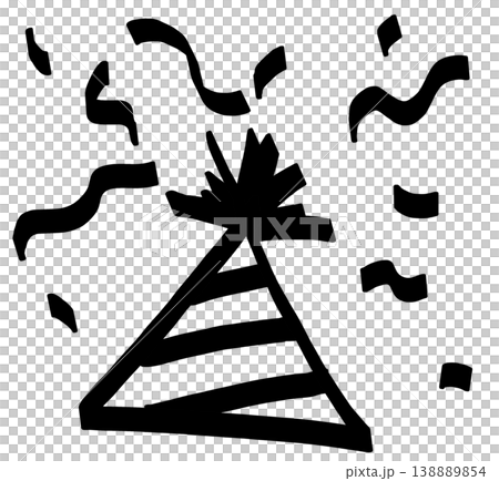 This is an illustration of a birthday hat. This is an illustration of a birthday hat. 138889854