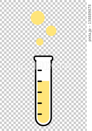 試験管に入った液体のシンプルなイラスト 試験管に入った液体のシンプルなイラスト 138889878