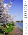 高田城址公園のお掘りに咲く桜 138890144