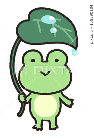 シンプルでかわいいカエルのイラスト 138890184