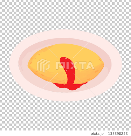 オムライスのイラスト オムライスのイラスト 138890238