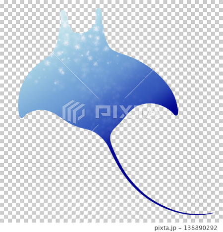 A simple illustration of a manta ray. A simple illustration of a manta ray. 138890292