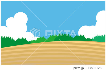 農業イメージの耕作地背景 農業イメージの耕作地背景 138891268