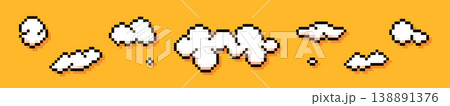 Pixel art cloud. Pixel art cloud. 138891376