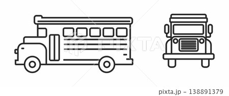 school bus design, simple and editable. school bus design, simple and editable. 138891379
