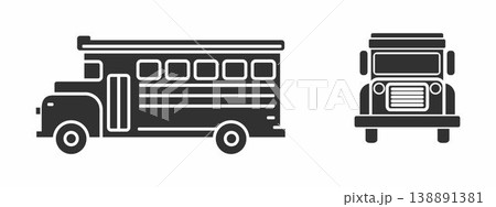 school bus design, simple and editable. school bus design, simple and editable. 138891381