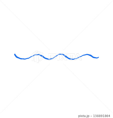 Minimalist Single Wavy Line Hand Drawn Grunge Texture Vector Illustration For Abstract Art Minimalist Single Wavy Line Hand Drawn Grunge Texture Vector Illustration For Abstract Art 138891864