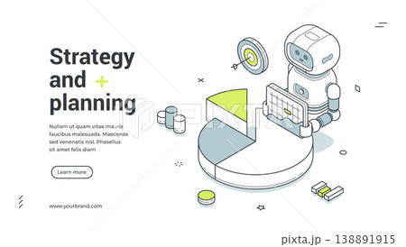 Strategy And Planning Business Analysis Isometric Banner Vector Illustration Strategy And Planning Business Analysis Isometric Banner Vector Illustration 138891915