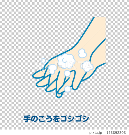 Rub the backs of your hands 138892208