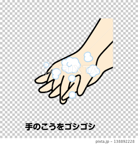 Rub the backs of your hands 138892228