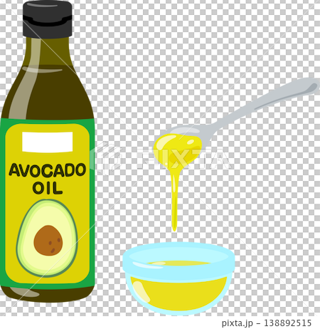 瓶入りのアボカドオイル 138892515