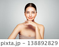 Portrait beautiful young woman with clean fresh skin 138892829