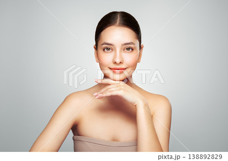 Portrait beautiful young woman with clean fresh skin 138892829