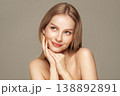 Portrait beautiful young woman with clean fresh skin 138892891