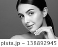 Portrait beautiful young woman with clean fresh skin 138892945