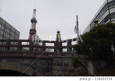 創成橋からみた札幌市街地の風景 創成橋からみた札幌市街地の風景 138893354