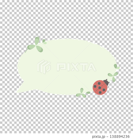 てんとう虫 吹き出し てんとう虫 吹き出し 138894236