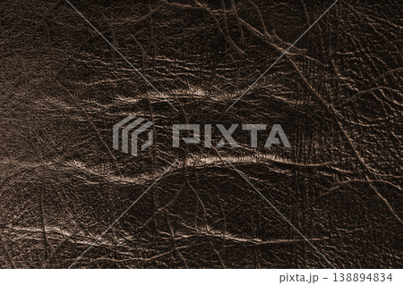 Detailed brown colored wrinkled textured leather with natural creases texture background Detailed brown colored wrinkled textured leather with natural creases texture background 138894834