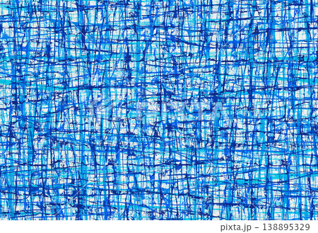 絞り染めと手描きペイントで描く、シームレスなアートワーク 138895329