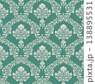 Scalloped Botanical Jade Green Ogee 138895531