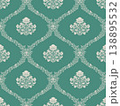 Ogee Floral Medallion Teal Ornament 138895532