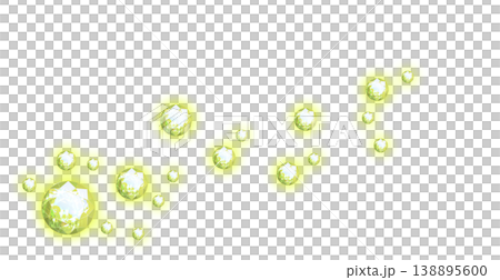 Glowing jewel decoration, yellow 138895600