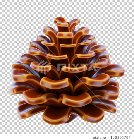 pine cone 3d render icon pine cone 3d render icon 138895794