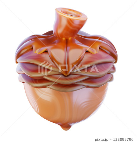 oak seed 3d render icon oak seed 3d render icon 138895796
