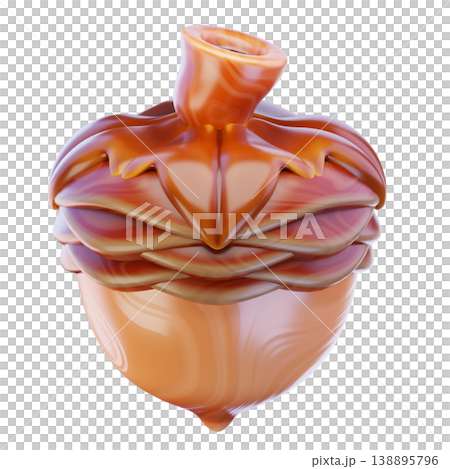 oak seed 3d render icon oak seed 3d render icon 138895796