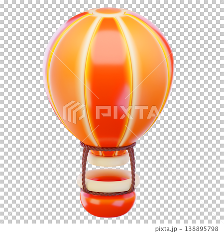 air balloon 3d render icon air balloon 3d render icon 138895798
